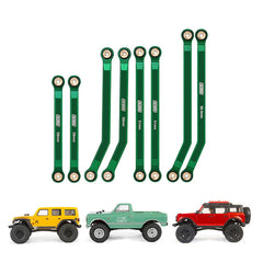 INJORA 8PCS Aluminum High Clearance 4 Links Set for Axial SCX24 C10 Jeep Wrangler Bronco INJORA