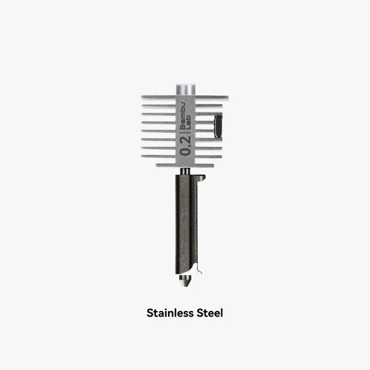 Bambu Hotend - A1 Series hotend with stainless 0.2MM steel nozzle 0.2 (FAH018) Bambu Lab