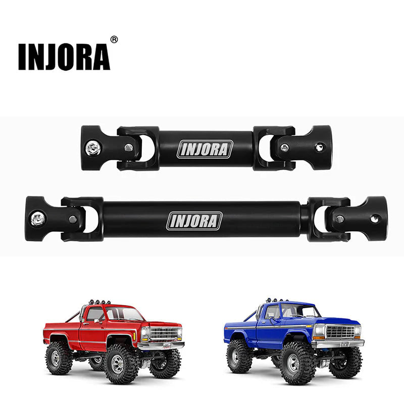 INJORA Hardened Steel Drive Shafts for 1/18 TRX4M High Trail K10 F150 INJORA