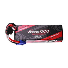 Gens ace 5300mAh 2S 100C 7.4V Lipo Battery | Hardcase | EC5 Plug | Car Classic GensTattu