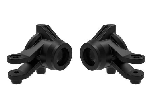 Traxxas Steering blocks, left & right (gray) (10736-BLK) TRAXXAS