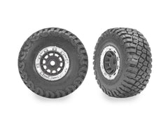 1.4" Gray & Chrome Wheels w/ BFG Mud-Terrain Tires (2) TRAXXAS