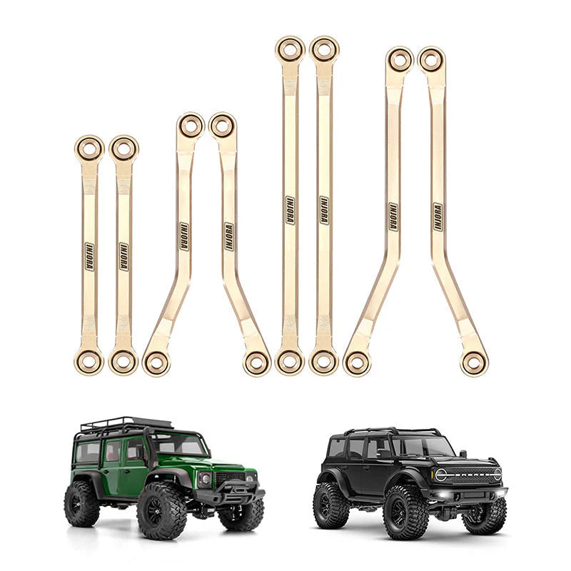 INJORA Brass High Clearance Links Set for 1/18 TRX4M Defender Bronco INJORA