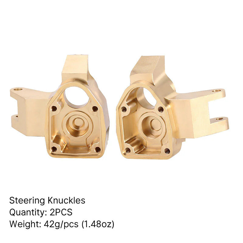 INJORA: Brass Steering Knuckle Portal Cover Counterweight for 1/18 UTB18 Capra (UTB18-11) INJORA