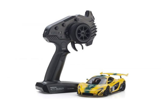 MINI-Z RWD MR04 McLaren P1 GTR Yellow/Green Kyosho America