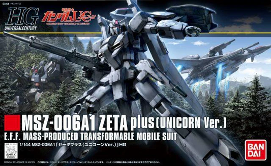 Bandai HGUC 182 MSZ-006A1 Zeta Plus (Unicorn Ver.) (BAS2255546) Heartland Hobby