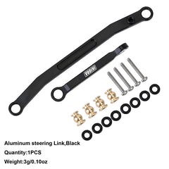 INJORA CNC Aluminum Steering Links for Axial SCX24 (SCX24-13BK) INJORA