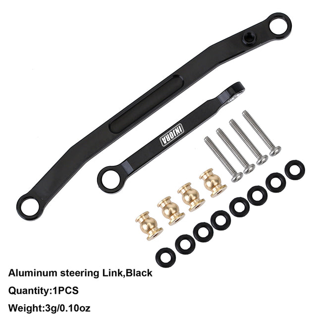 INJORA CNC Aluminum Steering Links for Axial SCX24 (SCX24-13BK) INJORA