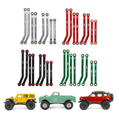 INJORA 8PCS Aluminum High Clearance 4 Links Set for Axial SCX24 C10 Jeep Wrangler Bronco INJORA