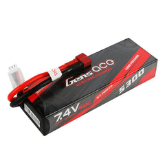 Gens Ace 5300mAh 7.4V 60C 2S1P HardCase Lipo Battery Pack With Deans Plug For RC Car GensTattu
