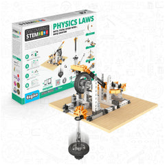 Engino Discovering STEM Physics Laws Set – Learning Inertia, Friction, Circular Motion & Energy Conservation Engino