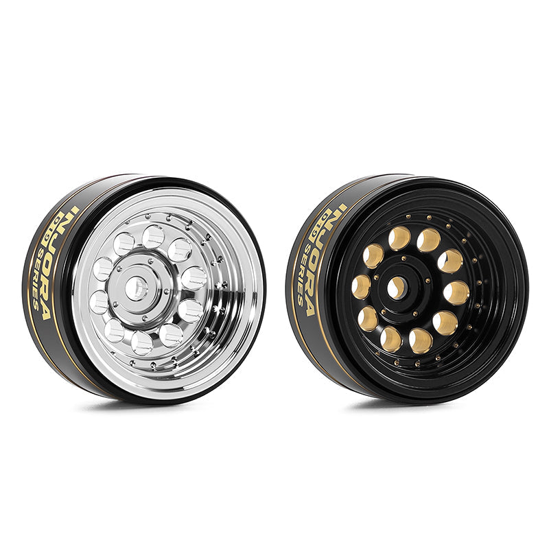 INJORA 0.7" D19 Brass Beadlock Wheels For 1/30 Axial SCX30 INJORA