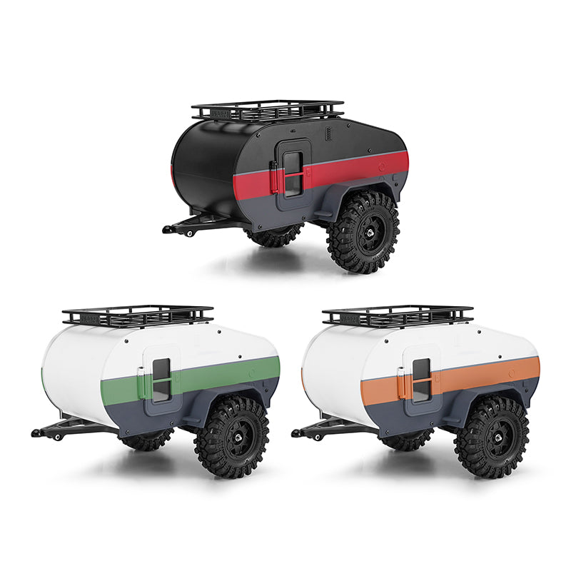 INJORA Scale Teardrop Trailer With Hitch For 1/24 Axial SCX24 INJORA