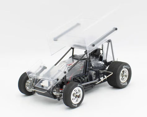 1RC Racing Sprint Car 4.0 1/18 Brushless RTR 2WD Oval Racer (Black) w/2.4GHz Radio, Battery & Charger Amain Hobbies