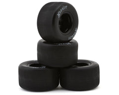 1RC Racing Pre-Mounted 1/18 Asphalt Modified Hoosier Tires (Black) (4) (F/R) (Soft) Amain Hobbies