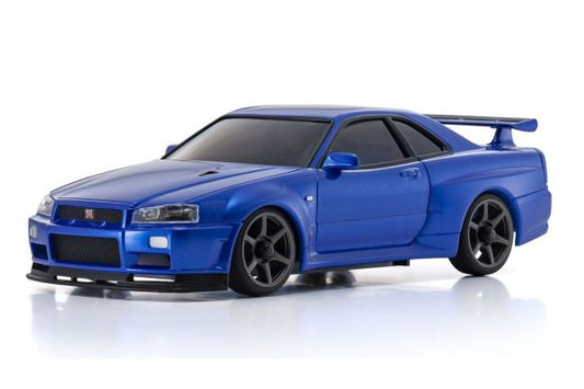 MINI-Z AWD NISSAN SKYLINE GT-R R34 V.specⅡNur Metallic Blue 32658MB Kyosho America
