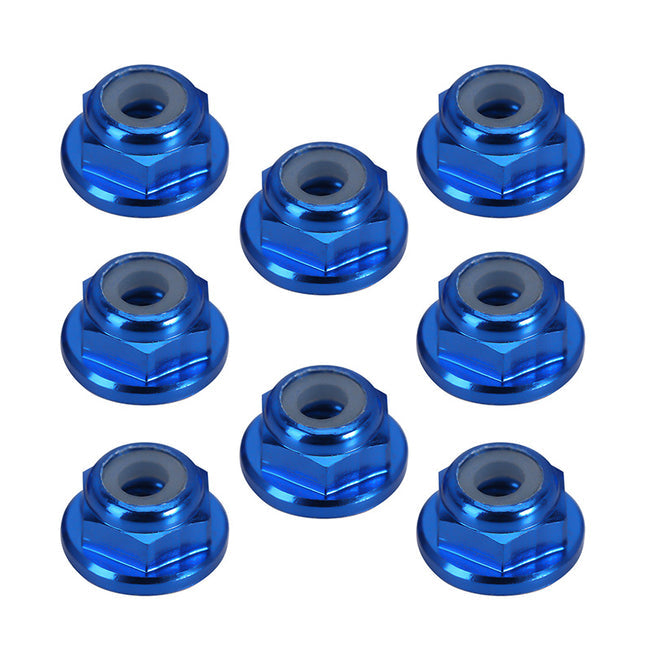 INJORA 8PCS M2 Wheel Lock Nuts Flange Nuts for SCX24 (YQ-WH-18) INJORA