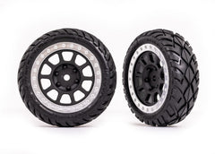 Traxxas Multi-Spoke 2.2" Wheels with Anaconda Tires (2) TRAXXAS