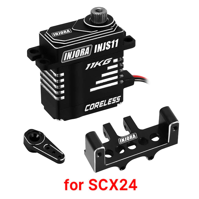 INJORA Coreless High Torque Micro Servo for 1/24 SCX24 AX24 (INJS11-24BK) INJORA