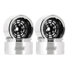 INJORA 1.9" Aluminum -10mm Offset Wheels for 1/10 RC Crawlers INJORA