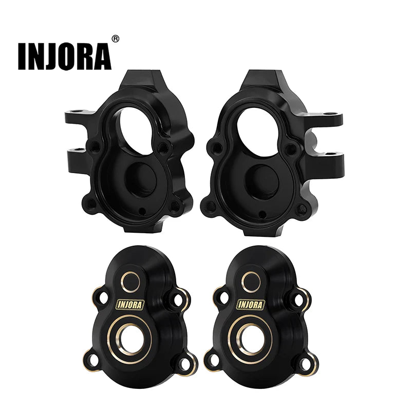 INJORA Brass Front Outer Portal Housings Steering Knuckles for 1/18 Redcat Ascent18 (ASC18-04) INJORA