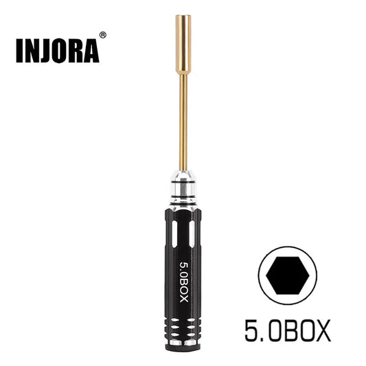 INJORA: 5.0mm Hex Nut Driver Thin Walled Hexagon Wrench Socket For 1/18 TRX4M