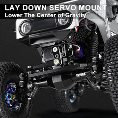 INJORA +5mm Diamond Portal Axles With Lay Down Servo Mount & Links For 1/18 TRX4M INJORA