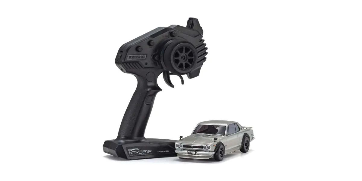 Kyosho Mini-Z AWD Nissan Skyline 2000GT-R (KPGC10) Tuned Ver. Silver (32636S) Kyosho America