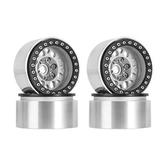 INJORA 1.9" CNC Aluminum Offset -10.4mm Deep Dish Beadlock Wheels for 1/10 RC Crawler (4) (W1950) INJORA