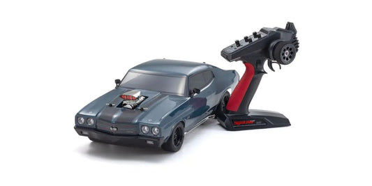 Kyosho: 1:10 Scale RC EP 4WD FAZER Mk2 FZ02L VE Series readyset 1970 Chevy® Chevelle® Supercharged VE Dark Blue 34494T1