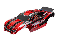 Traxxas Body (3750R, Rustler® (also fits Rustler® VXL), red (painted, decals applied, assembled with wing) (3750R) TRAXXAS