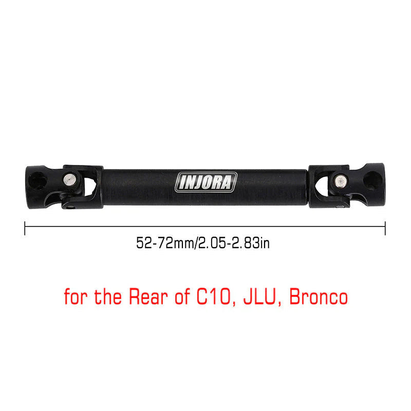 INJORA 1PCS Hardened Steel Center Drive Shaft for SCX24 Mods INJORA
