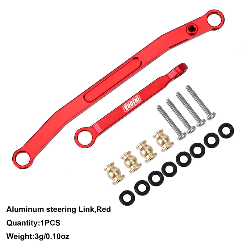 INJORA CNC Aluminum Steering Links for Axial SCX24 (SCX24-13BK) INJORA