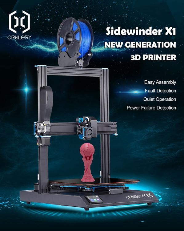 Artillery Sidewinder-X1 - 3D Printer NEW IN BOX V4. – Friendly Hobbies