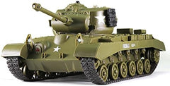 Heng Long 1/30 SHERMAN & PERSHING IR TANKS, BATTLE SOUNDS, ROTATING TURRET IMEX