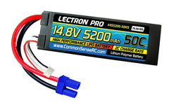 Lectron Pro 14.8V 5200mAh 50C Lipo Battery Hard Case with EC5 Connector #4S5200-50H5 Common Sense RC