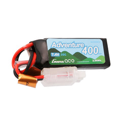 Gens ace 400mAh 2S 7.4V 35C Adventure Series Lipo Battery Pack with JST GensTattu