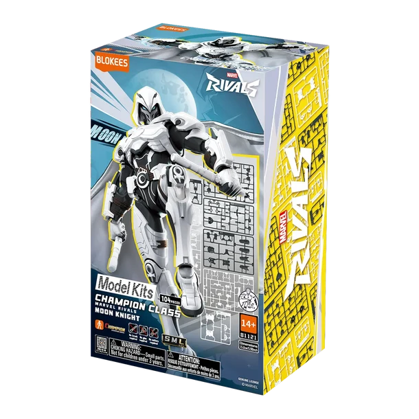 MARVEL RIVALS™ CHAMPION CLASS 10 MOON KNIGHT™ MODEL KITS | BLOKEES Blokees