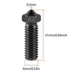 Friendly Hobbies 0.2mm 3D Printer Stainless Steel Nozzle -Compatible with E3D Volcano ZYLtech