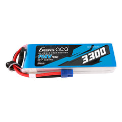 Gens Ace 3300mAh 4S 45C 14.8V G-tech Lipo Battery Pack with EC3 (GEA334S45E3GT) GensTattu