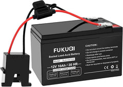 Fukuai 12V 10Ah Rechargeable Battery for Power Wheels Ride-On Vehicles Friendly Hobbies