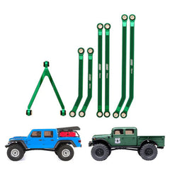 INJORA 7pcs High Clearance Aluminum Chassis Links Set for Axial SCX24 Gladiator Power Wagon INJORA