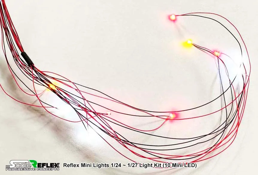 Scale Reflex Mini Lights 1/24 ~ 1/27 LIGHT KIT (10 MINI LED) (700510) Super-G