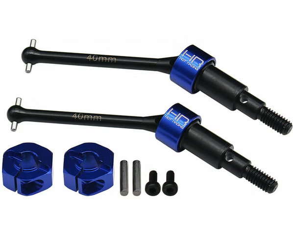 Hot Racing Steel Rear CVD Axles Drive Shafts Set B : Grom (HRAGRM288NR) Hot Racing