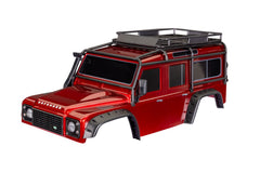 Traxxas TRX-4 Land Rover Defender Clipless Red Body TRAXXAS