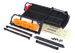 Traxxas Expedition rack, complete (includes traction boards, shovel, axe, jack, fire extinguisher, fuel cans, & mounting hardware) (fits #8111 or #8111R body) (8120X) TRAXXAS