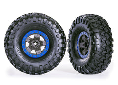 Traxxas 2.2" Blue TRX-4 Sport Wheels w/ Canyon Trail Tires (2) TRAXXAS