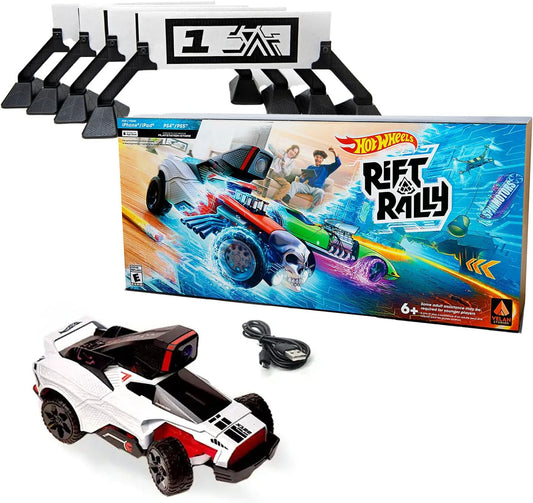 Hot Wheels Rift Rally - Mixed Reality Driving Game - 140+ Legendary Hot Wheels - Multiple Game Modes - Customizable In-home Track - For PS 4/5, iPhone, iPad (Chameleon RC Supercar Standard Edition) Friendly Hobbies