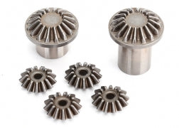 Traxxas: Gear set, center differential (output gears (2)/ spider gears (4))