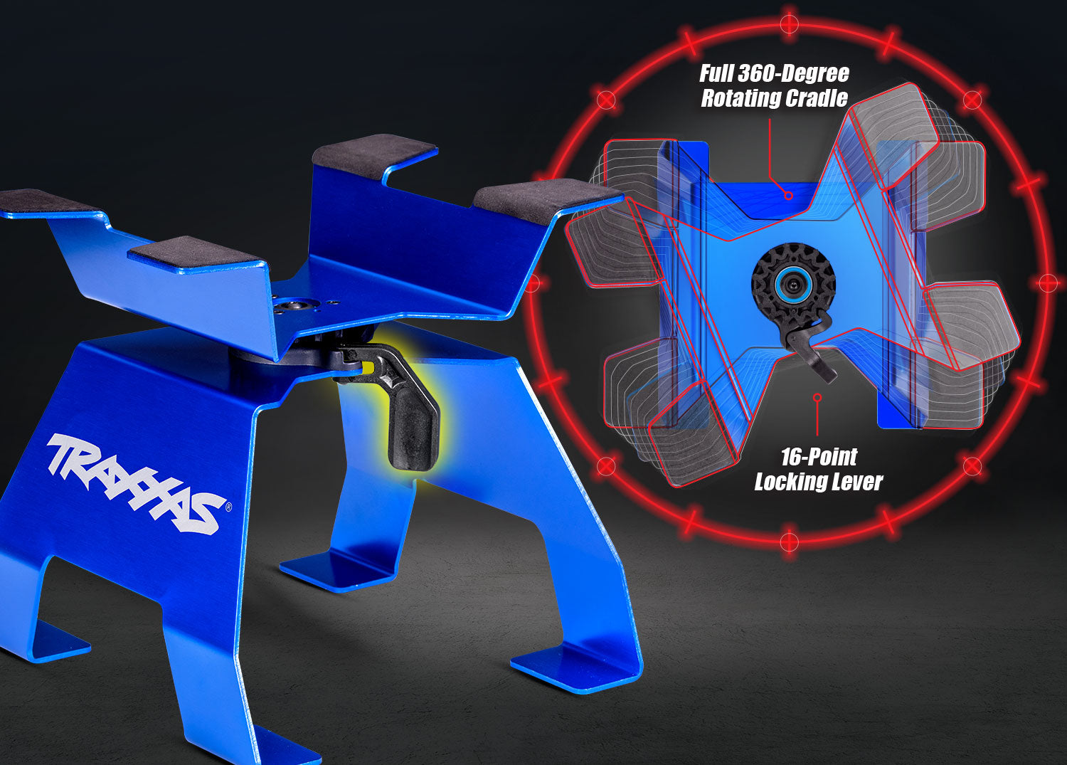 Traxxas X-Truck Stand (8797-BLUE) TRAXXAS